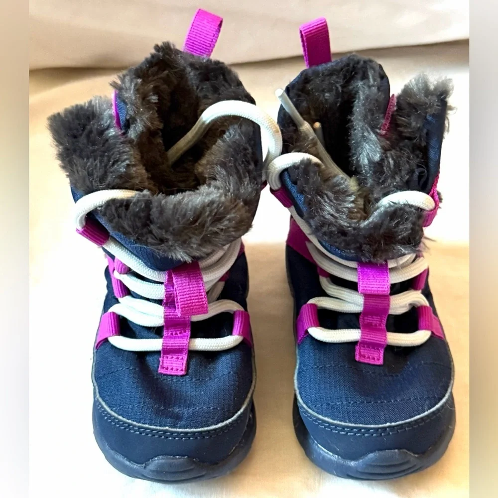 Nike child size 5C blue\purple boots